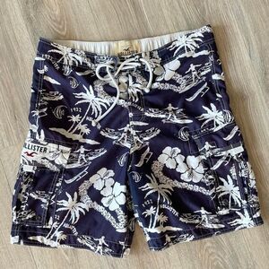 Hollister Y2K Vintage Swim Trunks Board Shorts Skater Beach SoCal Surfer Preppy